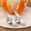JJYY Овощечистки для апельсинов Легко открываемая овощечистка для апельсинов Нержавеющая сталь Лимонный нож Очиститель кожуры цитрусовых Фруктовый слайсер Очистка Кухонные гаджеты