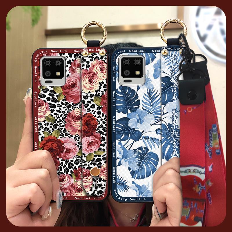 Silicone For Mom Phone Case For Sharp Aquos Zero6/Aquos Air Waterproof Dirt-resistant Kickstand Anti-dust Wristband Ring