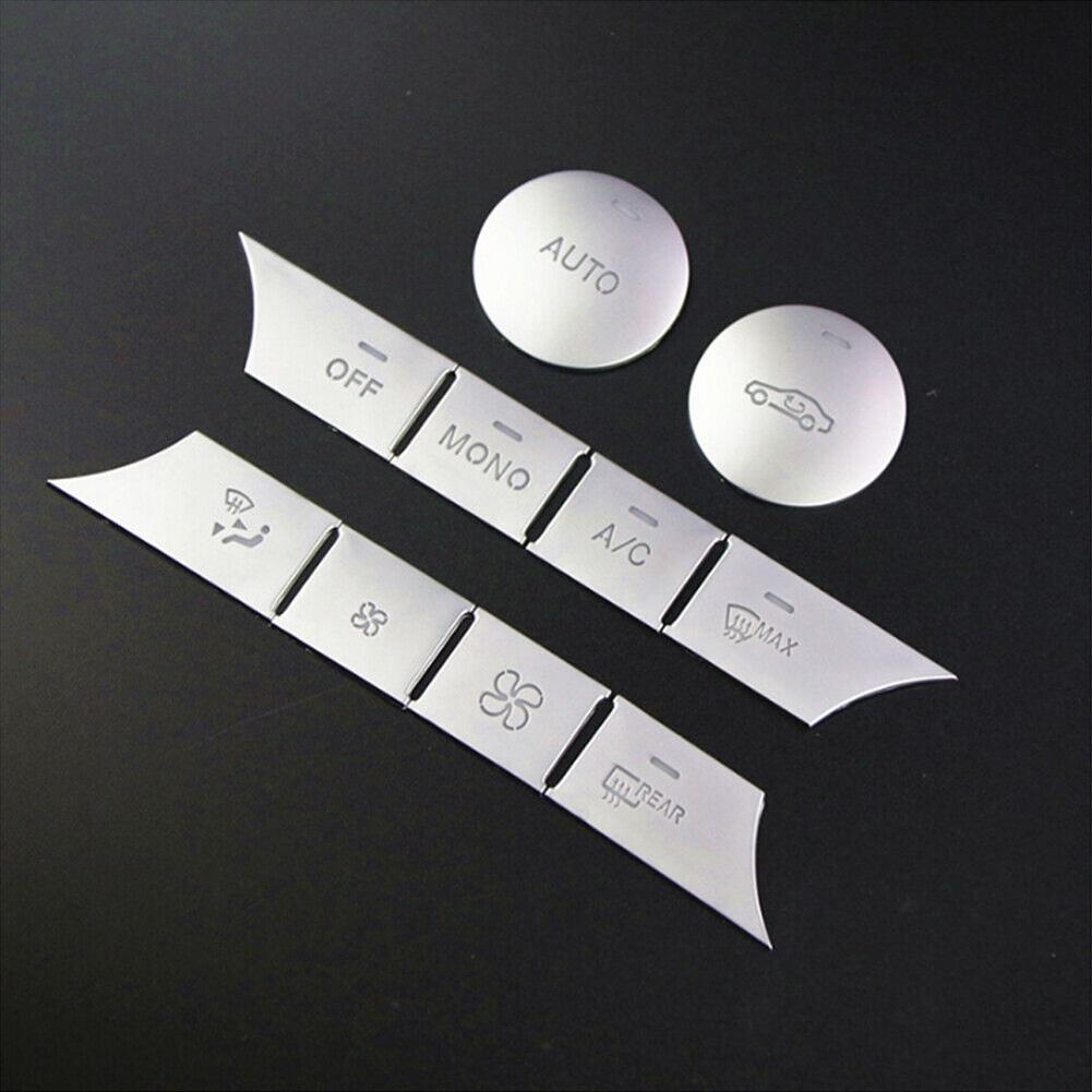 Chrome Center Console Air AC Button Cover Trim For Mercedes-Benz C GLK W204 X204