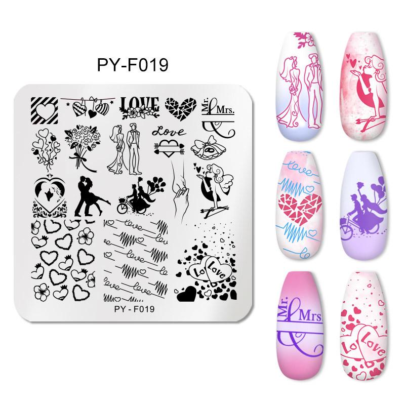 Штамповочные пластины для дизайна ногтей, листья, цветы, трафареты из нержавеющей стали, инструменты для штамповки изображений для ногтей, маникюрные инструменты