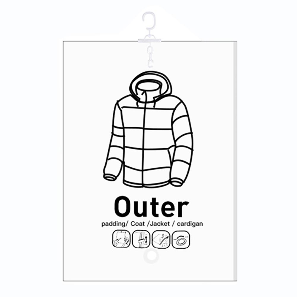 Hanging Squeezable Storage Bag Reusable Clothes Compression Storage Bag for Clothes Down Overcoat