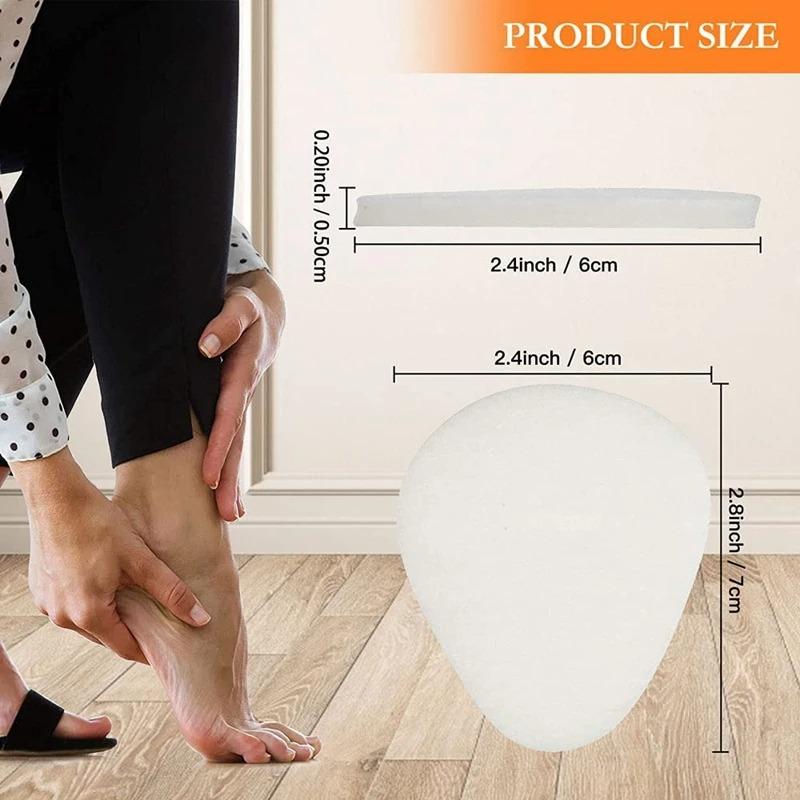 Новая войлочная подушка для передней части стопы, стелька, подкладка для передней части стопы, противоскользящая подушка, средства по уходу за ногами, 1 пара