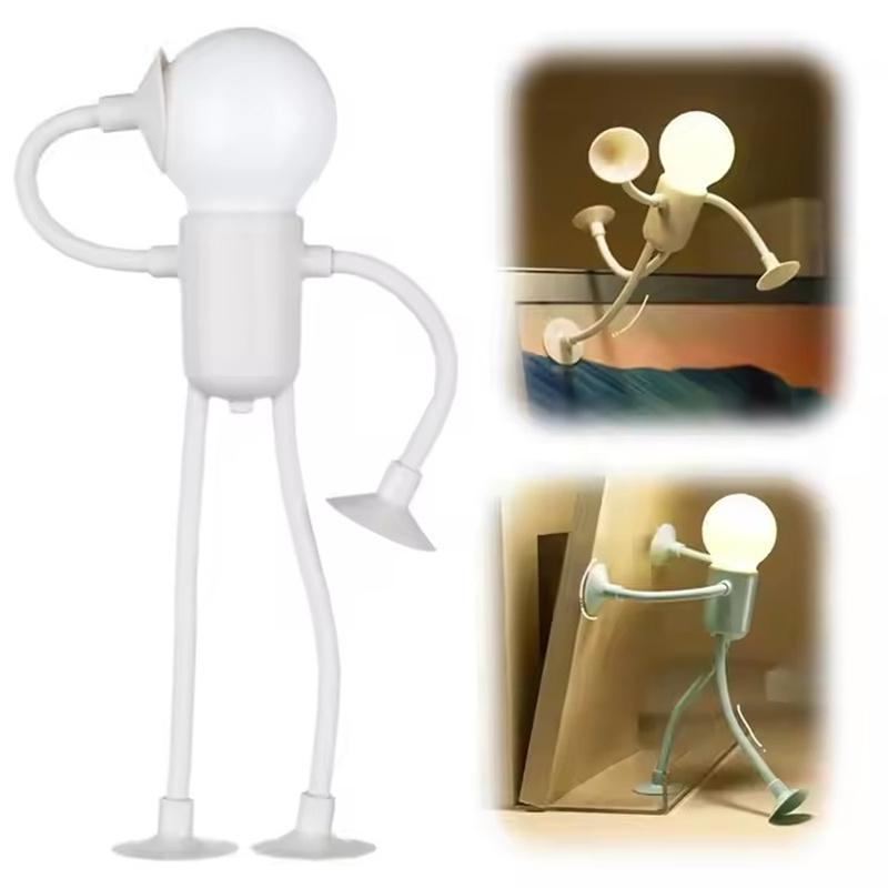 Changeable Shape Funny Sportsman Night Light Button Battery Desk Lamp For Bedroom Bathroom Hallway Kitchen Christmas Decorations