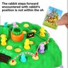 1 Set Rabbit Trap Board Game for Kids Interactive Multiplayer 3D Action Game Fun Race To The Top for Children