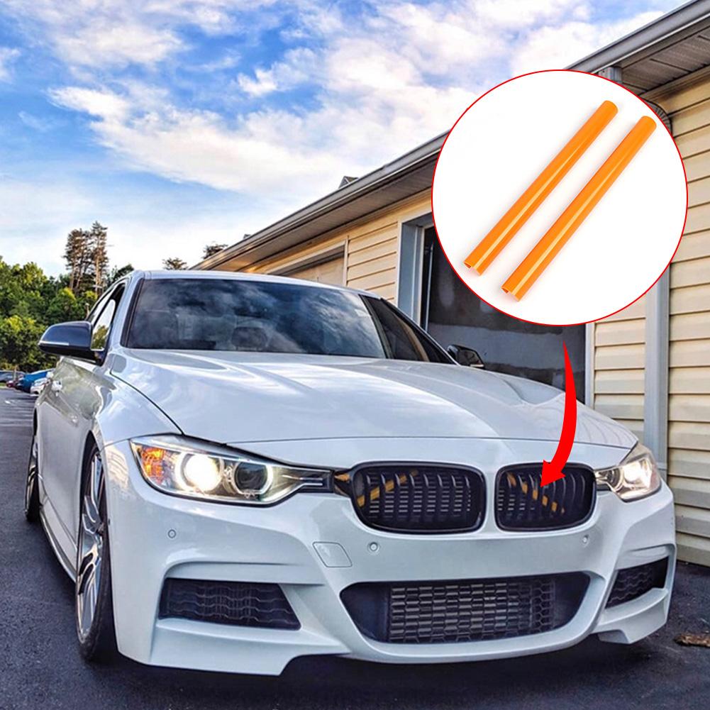 2 шт. накладки на переднюю решетку для BMW F10 F11 F02 F30 F32 F44 серии автомобиля, спортивный стиль, декоративная крышка, рамка F20 F21 F22