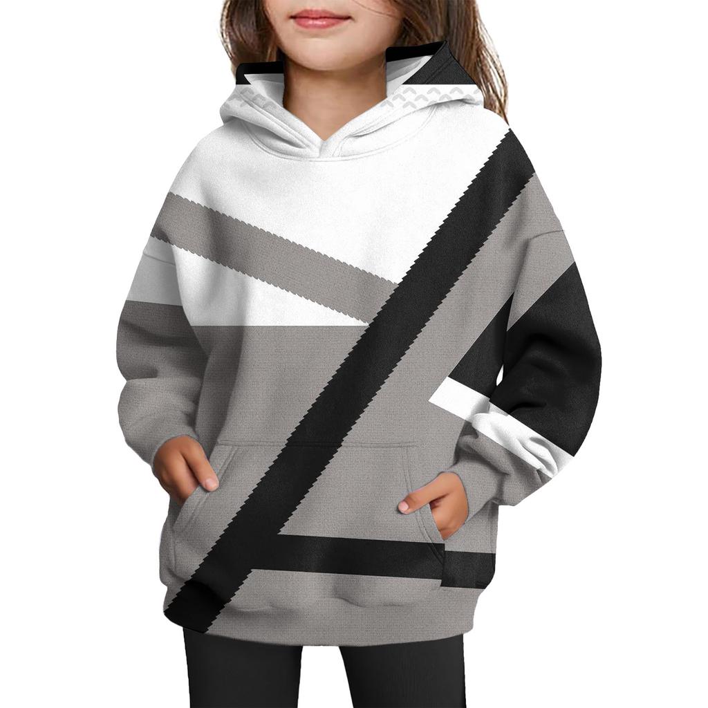 Girls' Hooded Tie-Dye Sweatshirt - Pullover Print Top