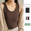 Женский утепленный жилет класса А 300 г: Теплый, Скрытие жира под мышками, Тонкие бретельки, Базовый слой для осени/зимы