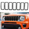 Racing Grills for Jeep Renegade 2019-2024 Insert Mesh Vent Bezel Ring Outlet Exterior Styling