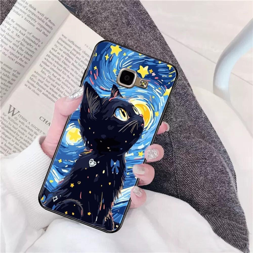 Чехол для телефона «Кошка в звездном небе» для Samsung A 10 11 12 13 20 21 22 30 31 32 40 51 52 53 70 71 72 73 91 13