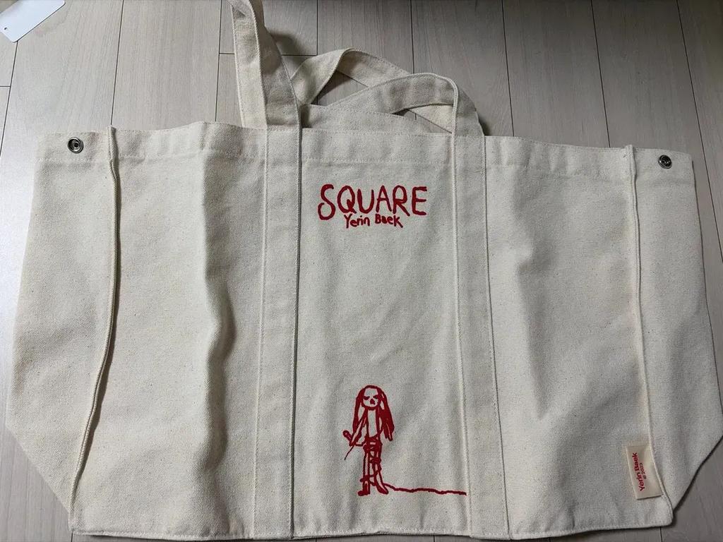 White Yerin Square Concert Eco Bag