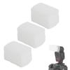 3Pcs Mini Digital Camera Flash Bounce Diffusers Softbox Fit for Canon 580EX Top Flash White