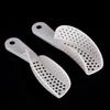 10Pcs Dental Impression Plastic Trays Without Mesh Dentist Tools Teeth Holder Trays Dentistry Lab Material