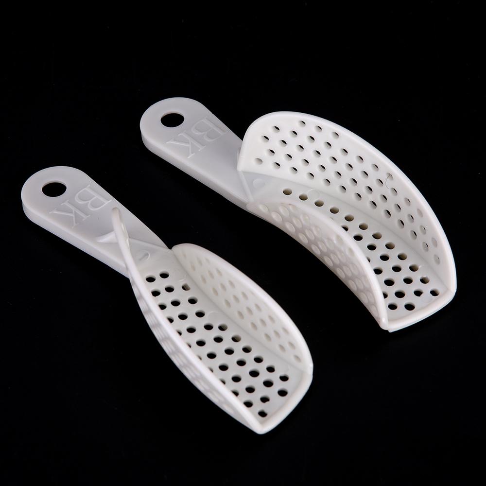 10Pcs Dental Impression Plastic Trays Without Mesh Dentist Tools Teeth Holder Trays Dentistry Lab Material