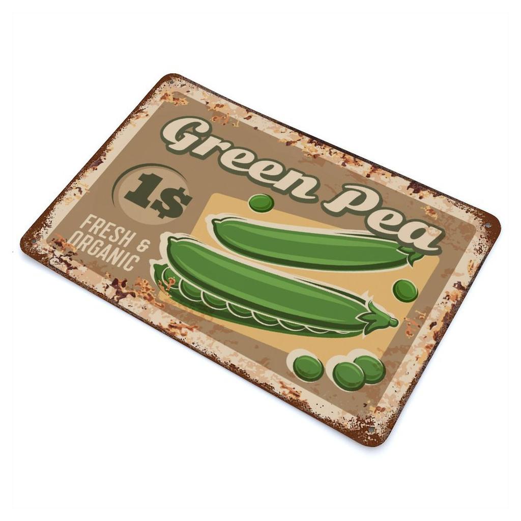 1-Pack Distressed Metal Wall Display, 20×30cm and 30×40cm, Shabby Vintage Décor for Living Room, Bar or Cafe