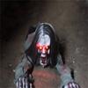 Long Hair Crawling Ghosts Scary Electric Voice Red Eye  Halloween Decorations