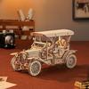 Деревянная 3D-головоломка Robotime, Шестеренки, вырезанные лазером, Миниатюрная игрушка, Образовательная игрушка для мальчиков, девочек и взрослых, Идеально подходит для дошкольных праздников, Нового года
