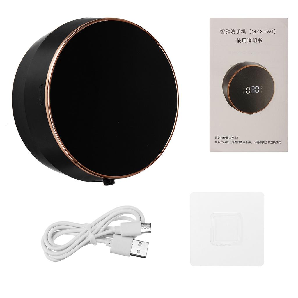 Настенный бесконтактный автоматический дозатор пены для мыла, дезинфицирующее средство для рук, жидкий быстрый пенообразующий насос с цифровым дисплеем температуры