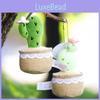 Cute Cactus Potted Plant With Lace Decoration Succulent Plush Toy Pendant For Backpack Charm And Home Decor