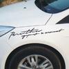 Black/White Waterproof  Accessories  English Letter Signature  Auto Decal  Vinyl  Car Stickers
