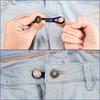 4-piece adjustable denim button extender - медленная пуговица с синей пластиковой ручкой, унисекс эластичный удлинитель пояса