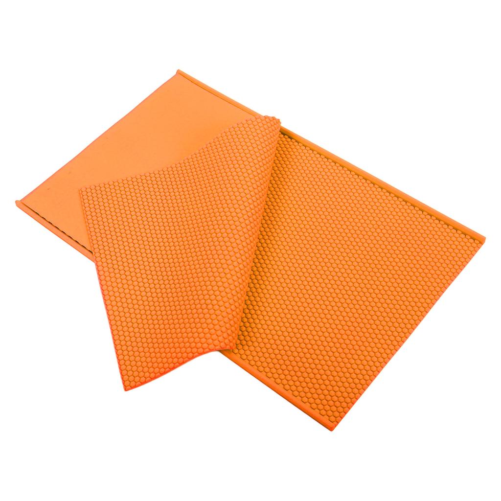 2PCS Beeswax Press Sheets 5.4mm Silicone Flexible Beeswax Foundation Sheet Beekeeper Equipment for