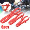 6 PCS Car Hose Clamp Kit Hose Pinch Off Plier Flexible Hose Clamp Brake Pipe Fuel Water Line Radiator Pliers Plastic Repair Tool