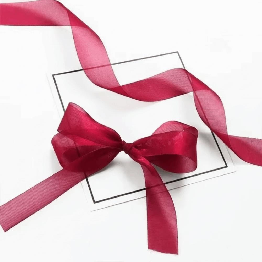 Translucent Chiffon Ribbons DIY Hair Clip Ribbons Beautiful Festival Gift Box Packing Ribbons