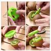 Two-in-one Fruit Peeler, Kiwi Slicer, Pit Remover, Spatula, Kiwi Slicer, Tool Kiwi Knife Peeler, Stainless Steel Kiwi Peeler Wit