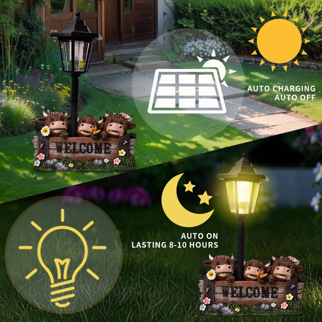 Садовый солнечный уличный свет статуэтка украшения садовая дорожка солнечная зарядка декоративный свет