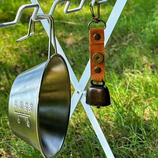 Уличный звонок-подвеска с громким чистым звуком для отпугивания медведей, искусственная кожа, легко крепится