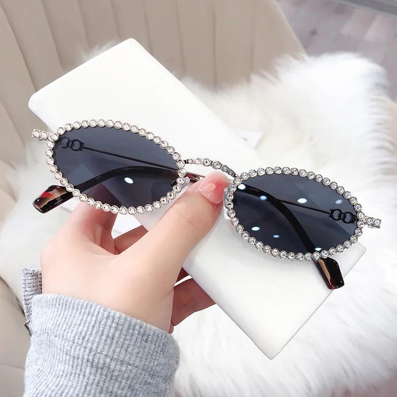 New Fashion Cat Eye Sunglasses Small Metal Frame Retro Sunglasses Trend Uv400 Protection Eyewear Streetwear Sun Glasses