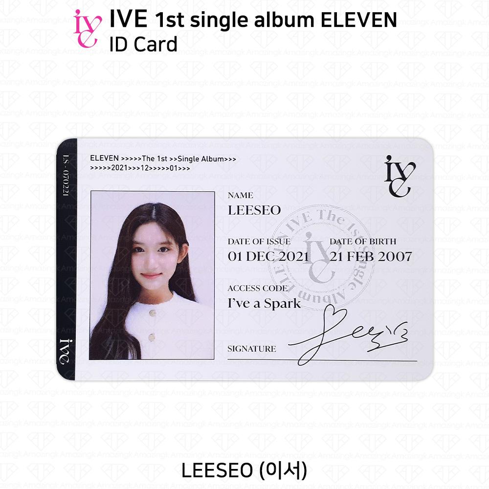 IVE 1st Single Album Eleven Official Photocard Wonyoung Yujin Gaeul KPOP K-POP