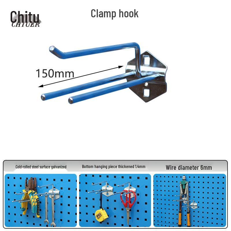 Stainless Steel Pegboard Rack & Hook Set for Tool Organization
