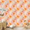 Ink Cream, Peach, Coral and Beige Wallpaper 50x1000