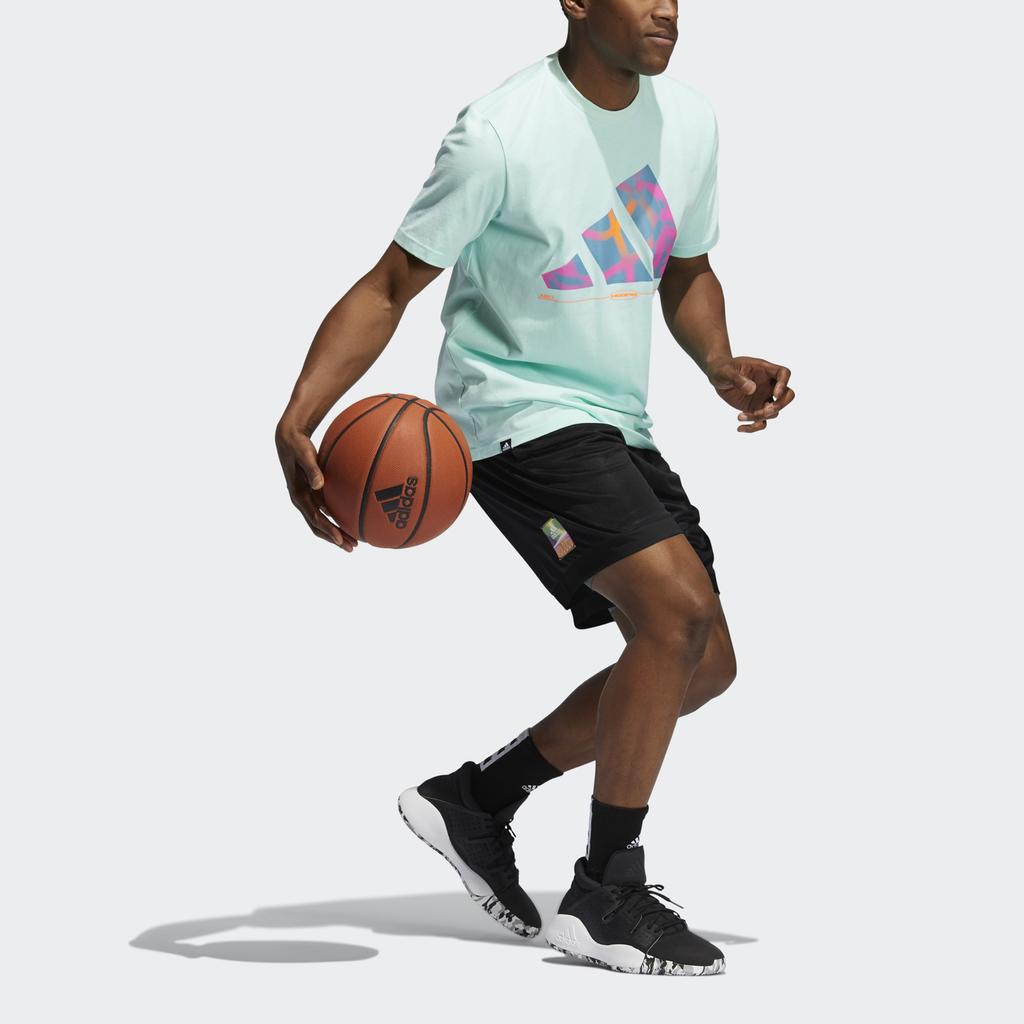 adidas Повседневные баскетбольные шорты мужские черные GH6723