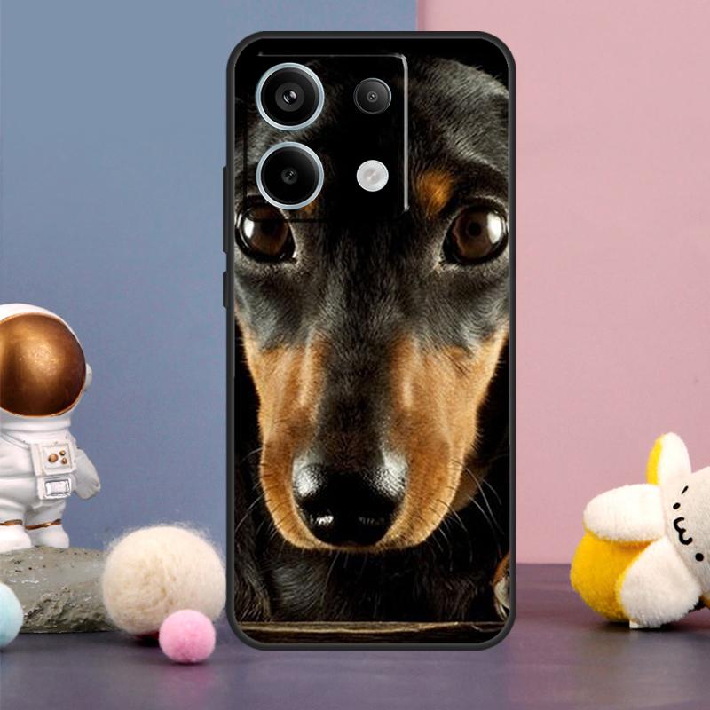 Чехол с собакой таксой для Xiaomi Redmi 13C 12 12C 9C 10C Redmi Note 11 12 13 Pro 9 10 10S 11S 12S Задняя крышка