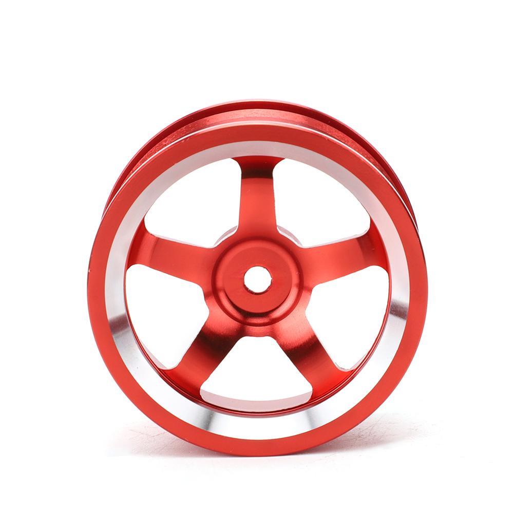 4Pcs 1/10 Aluminum Alloy Wheel Hub Accessory RC Parts Fit for HSP 94123 Touring Drift CarRed