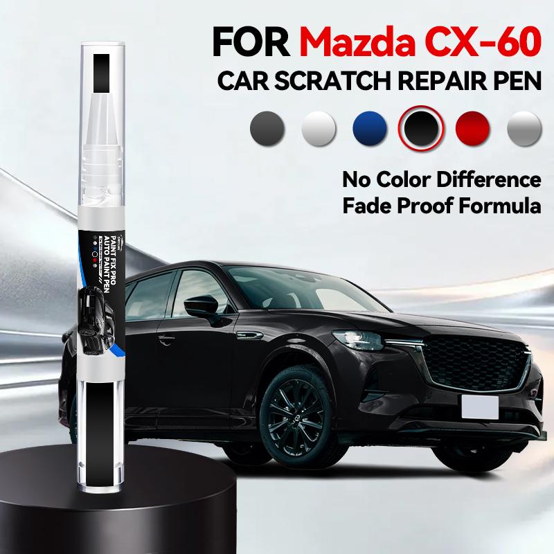 For Mazda CX-60 Car Paint Scratch Repair Body Repair Accessories Black Spray Paint Car Gadgets Car Paint Touch Up Pen