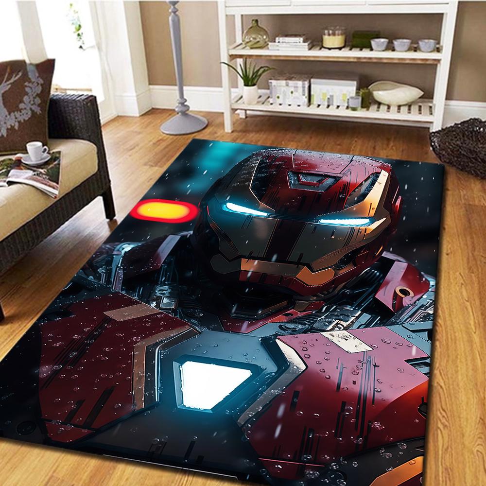 Iron Man Home Decor Carpet, Bedroom Floor Rug, Digital Printing Movie Mat, Large Size Play Mat -HYQ33