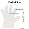 Disposable Gloves Transparent Plastic Gloves Hair Dyeing Cooking Household Kitchen Restaurant Multipurpose Cleaning Accessories