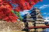YANOMAN In Jigsaw Matsumoto Castle In Autumn Includes Piece Request Service and Jigsaw Puzzle Instructions (Yanoman) [Made Japan] 1000-Piece Puzzle