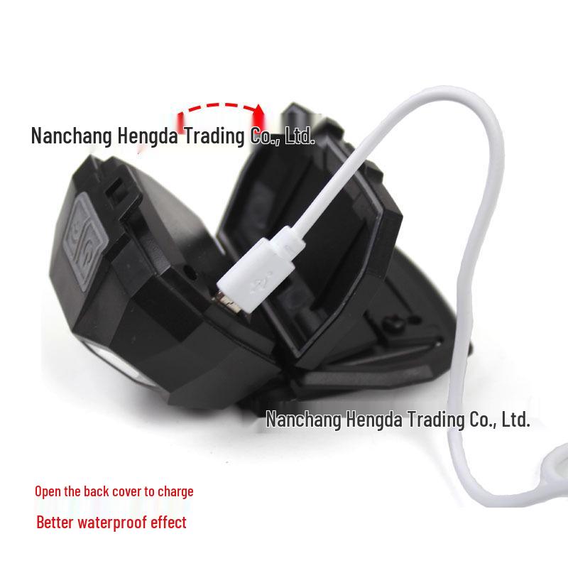 Водонепроницаемый налобный фонарь для шлема с несколькими режимами, светодиодами XPE+COB, датчиком движения по взмаху руки и USB-зарядкой.