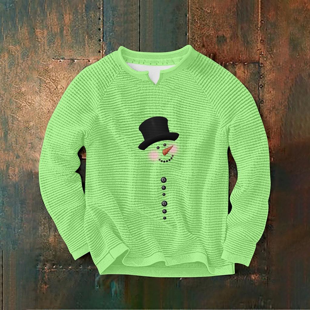 Мужская толстовка с капюшоном свободного кроя с принтом кукурузного зерна и круглым вырезом