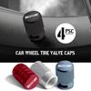 4pcs For Mitsubishi Ralli Art Badge ASX EVO Lancer Galant Pajero Car Wheel Tire Valve Caps Tyre Stem Covers Accessories Styling
