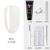 Painless Extension Glue Nail Art Paper Free Tray Quick Extension Crystal Nail Mold Painless Crystal Glue Set