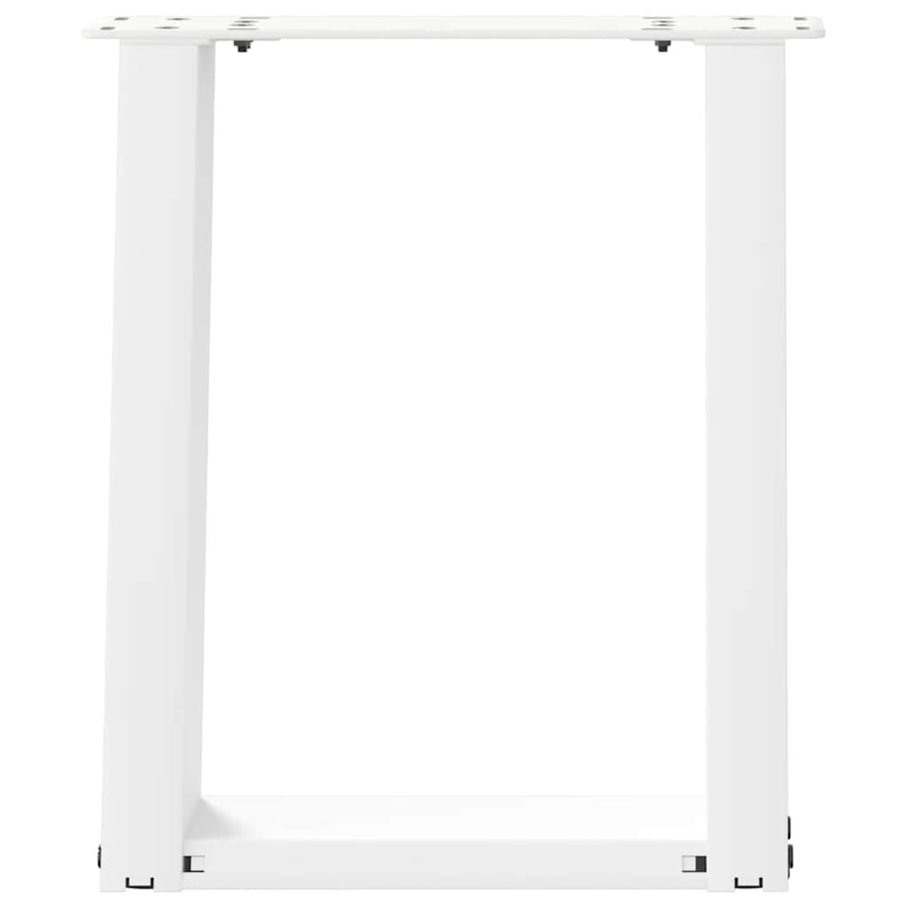 Vidaxl Nogi Do Stolika Kawowego, 2 Szt., Białe, 28X(42-43) Cm, Stal