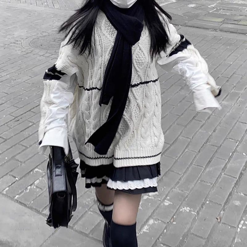 Мини-юбки женские с кружевными рюшами в японском стиле Kawaii