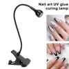 Nail UV Curing Light Mini Portable USB Charging Sturdy Metal Long Lifespan Nail Gel Lamp for Home Salon Use