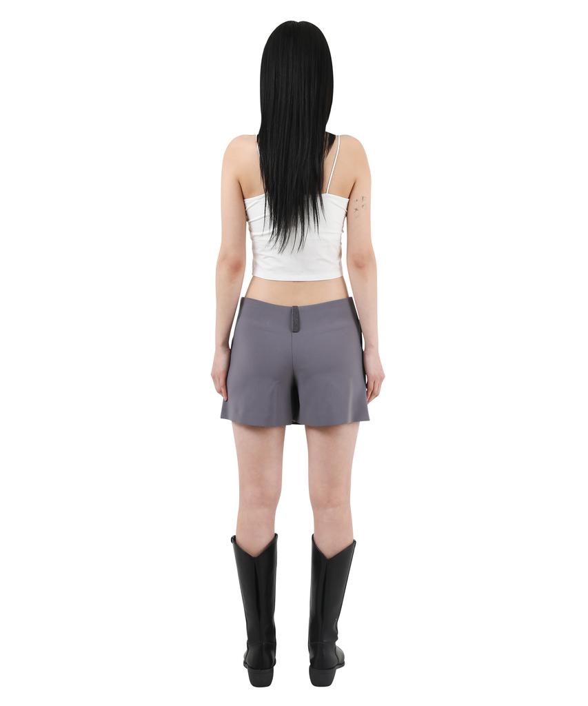 Catharsis Mini Skirt Pants Grey Pinstripe One Size