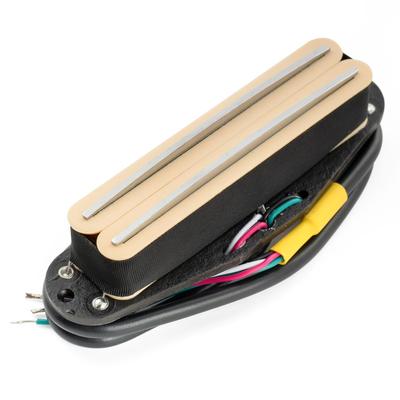 Musiclily Pro Alnico 5 Хамбакер Super Distortion для Stratocaster Электрогитары Кремовый Хромированные Струнодержатели ST-DPHA Звукосниматель Single-Size, 13.2K, Гитары, Корпус,